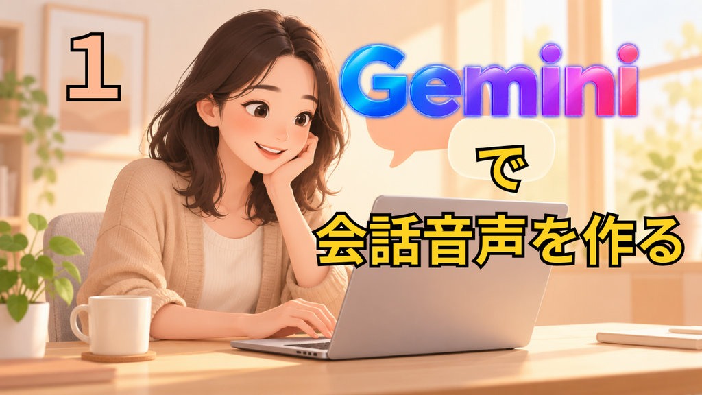 Google AI StudioでAI音声を作る操作イメージ